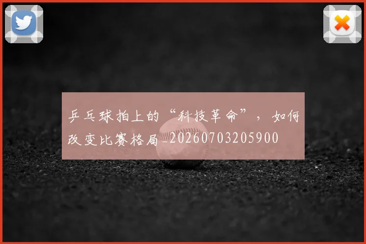 乒乓球拍上的“科技革命”，如何改变比赛格局_20260703205900